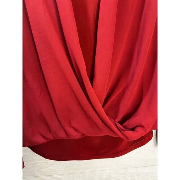 NWOT Alfani Womens Crossover Wrap Blouse Size 2‎ - Picture 3 of 5